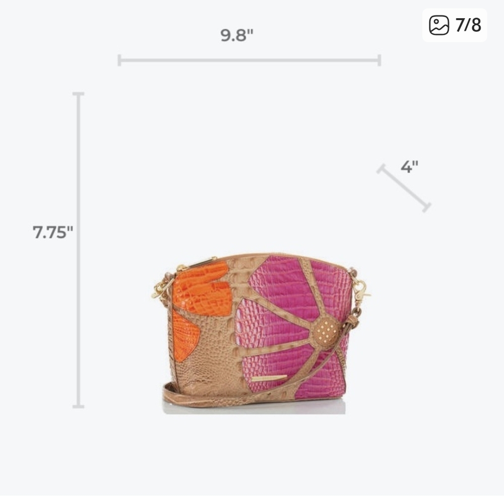 Brahmin Mini Duxbury - Shortbread Brunswick Crossbody Bag - Picture 16 of 16